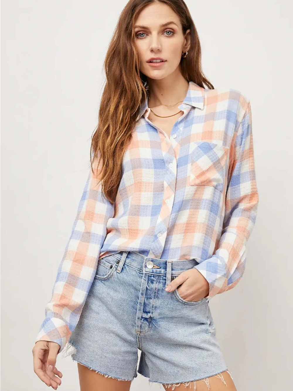 Rails Brady Plaid Button Down Shirt MSRP$169